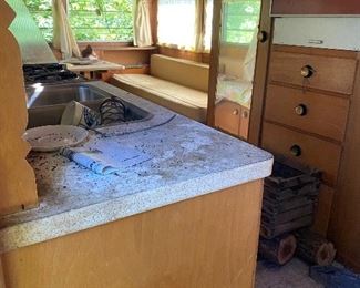 Inside holiday rambler trailer 