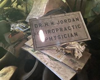 Vintage chiropractic sign 