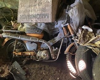 Vintage Honda motorcycle 