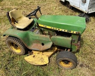 Vintage John Deere tractor mower 