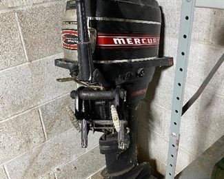 Vintage mercury 200 twin 20hp outboard boat motor merc 200 