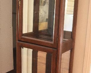 28. Lot R28 (0061.jpg) - $295.00 Curio Cabinet. 73.5” x 23.5” x 14.5”