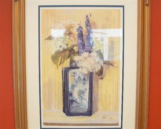 93. Lot A93 (0177.jpg 0178.jpg) - Framed Decorative Art 33 ½” x 26”