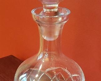 109. Lot S109 (0199.jpg) - $50.00 – Crystal Decanter – Hand Cut, Mouth Blown: Klosno Block Poland.