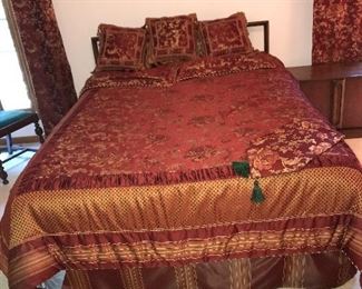 Queen Size Bedding Set, does not include bed or the bed skirt $40.00 (pick up only)