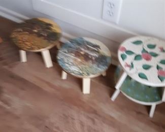 painted stools