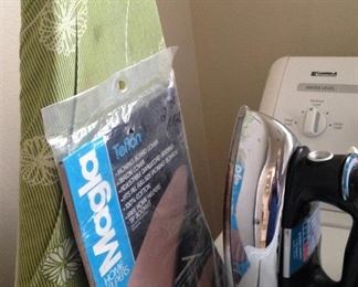 Ironing board; iron