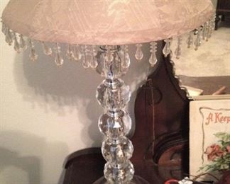 One of two drling vanity lamps