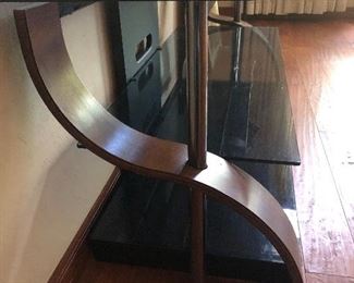 Side view of stand