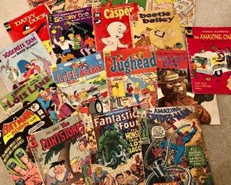 Big selection of vintage comic books