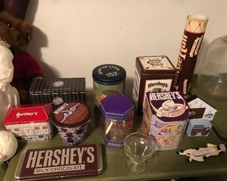 Collection of Hershey items