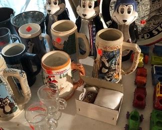 Hamms beer mugs and steins