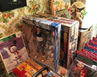 Big selection of vintage toys