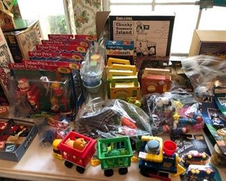 Fischer Price - in original cartons
And vintage toys