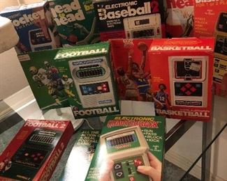 1970’s personal electronic sports games by Mattel and Coleco.