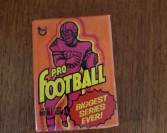 1973 Topps football pack, 6 available
These packs have been previously opened