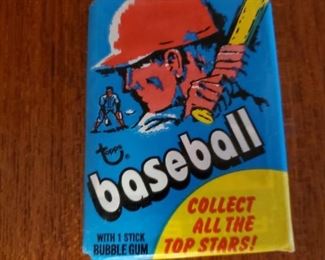 1970 Topps baseball pack, 8 available
These packets have been previously opened