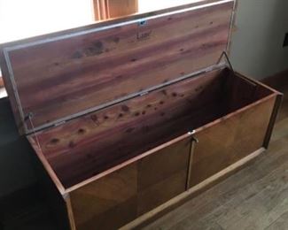 Cedar lined chest by Lane.