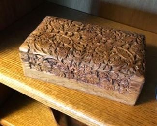 Wood box.