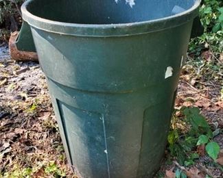 Forrest Green Trash Barrel