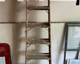 Six Foot Wooden Step Ladder