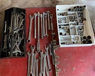 Huge Lot of Wrenches Ratchets and Sockets