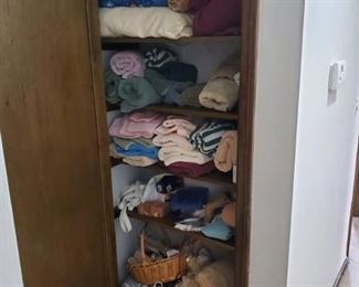 Closet Full of Linens / Blankets / Towels and More
