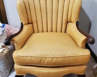 Dandelion Yellow Vintage Arm Chair