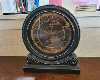 Kensington Black Wooden Mantle Clock
