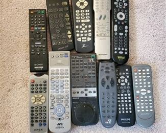 Lot of Remote Controls for all Different Brands