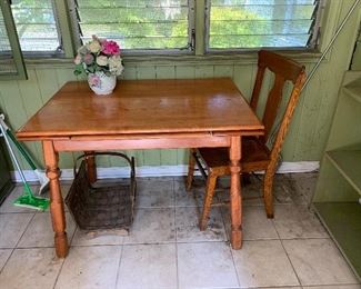 Stained Hardwood Table