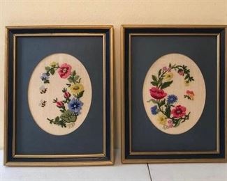 Pair of Needlepoint Pictures