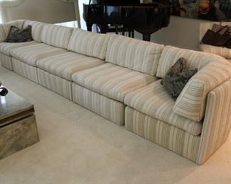Custom 6 piece down filled sofa