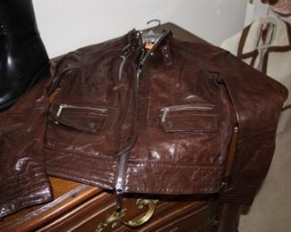 Tory Burch leather coat