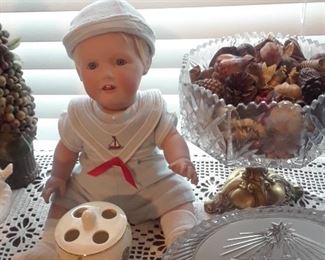 Doll, 1985, bisque boy doll, Karen Riston