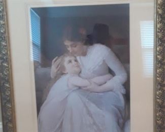 Another large framed and matted print
