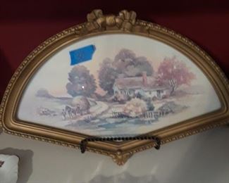 Fan framed landscape