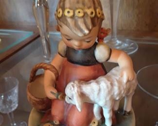 Hummel, Favorite Pet, Girl with lamb, no. 361, circa 1960