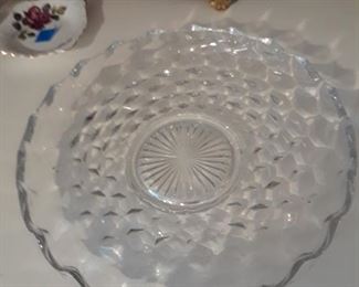 Glass platter, 1940s