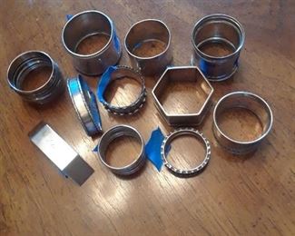 Sterling napkin rings