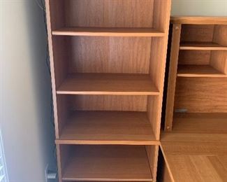 Lot P21, Matching Blonde Wood Book Shelf, 26.5”x69”, $40