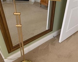 Lot P25, Brass Floor Lamp, with adjustable arm, $48