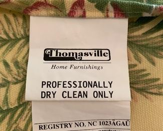 Lot P29, Thomasville Queen Bedding Set, includes queen comforter and shams, sheets, curtains, and shower curtains, $50/all