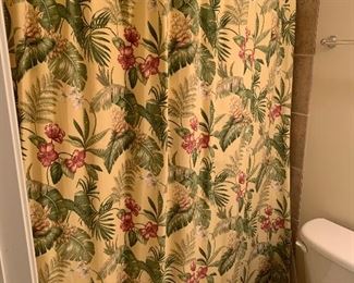 Lot P29, Thomasville Queen Bedding Set, includes queen comforter and shams, sheets, curtains, and shower curtains, $50/all