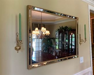 Lot P6, Large Gold Mirror, 41 x 32, $85