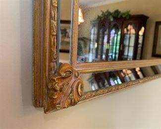 Lot P6, Large Gold Mirror, 41 x 32, $85