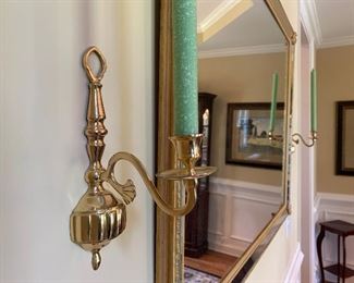 Lot P7, Brass Sconces, $10