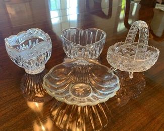 Lot P13, Miscellaneous Pressed and Cut Glass, $15/all