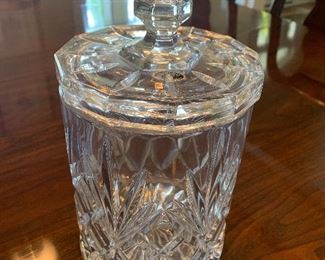 Lot P14, Bohemia Leaded Crystal Biscuit Jar, $10