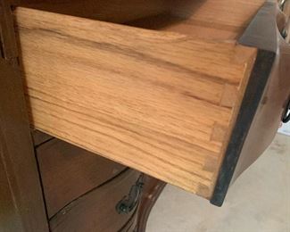 Lot P32, Petite Dropfront Secretary, serpentine front, 32” wide x 80” tall, $175